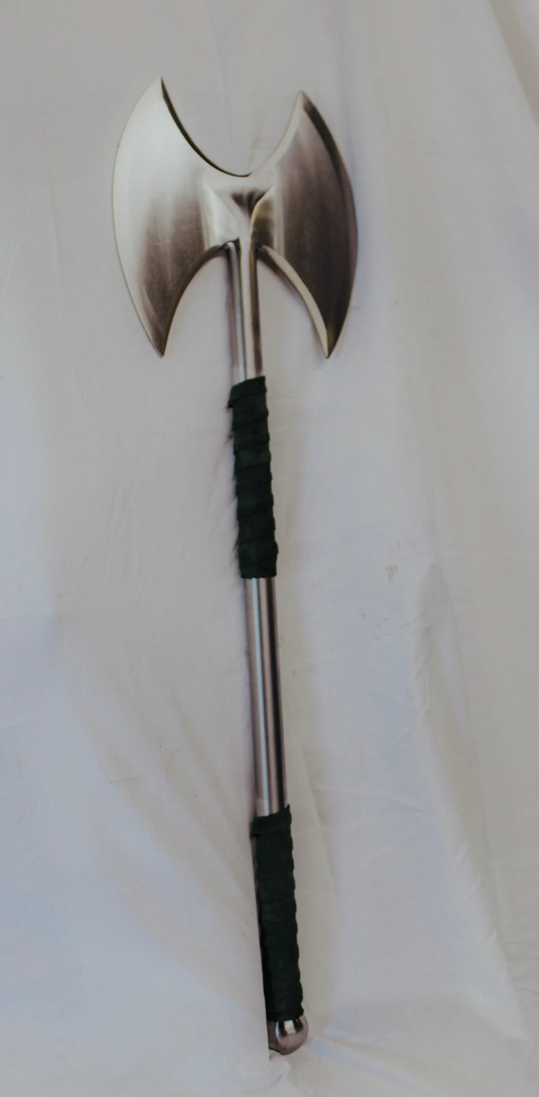 Long Handle Double Head Throwing Axe – Stage Prop & Display Piece