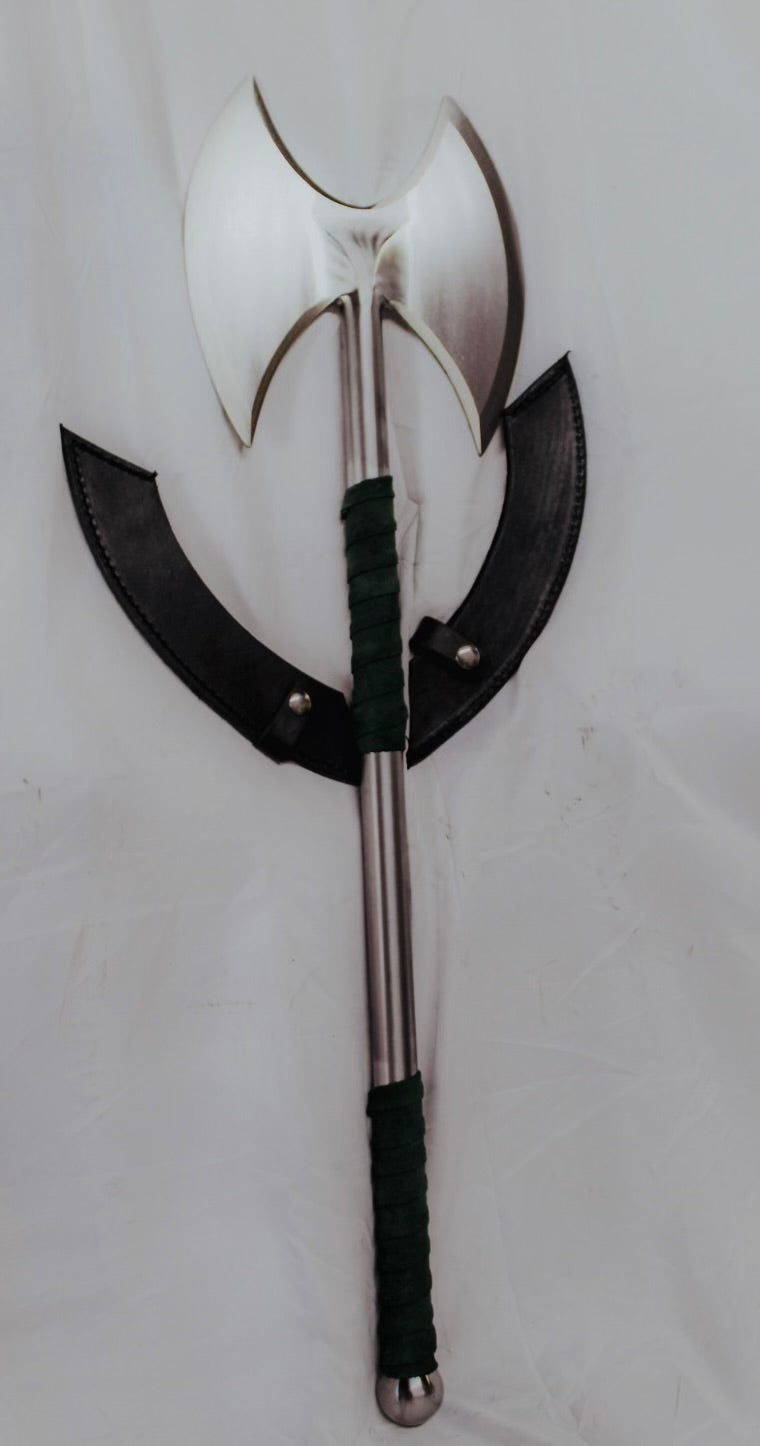 Long Handle Double Head Throwing Axe – Stage Prop & Display Piece