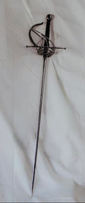 34" Rapier with Wire Basket Guard – Stage Prop & Display Piece