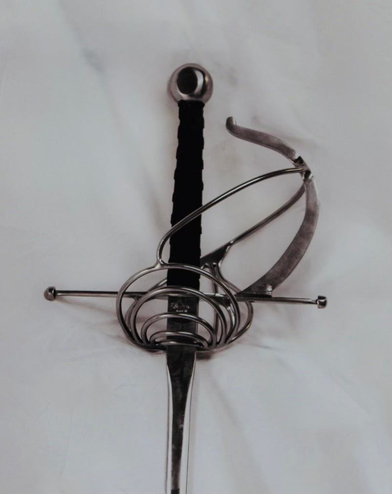 34" Rapier with Wire Basket Guard – Stage Prop & Display Piece